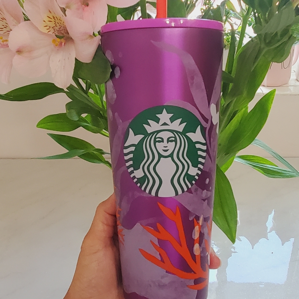 Starbucks stainless steel coral venti purple pink - Picture 7 of 7